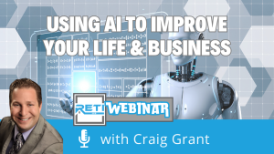 Using AI to Improve Your Life & Business RETI 26 Webinar YouTube Thumbnail image